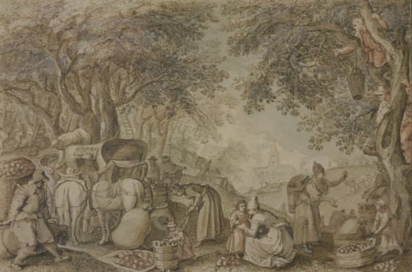 The apple harvest or autumn. Creator: Pieter Stevens.
