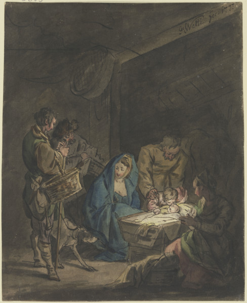 Adoration of the shepherds, 1777. Creator: Gottlieb Welte.