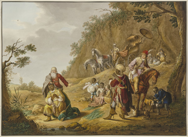 The Baptism of the Chamberlain of...Kandake Amanitore, late 18th-early 19th century. Creator: Johann Friedrich Morgenstern.