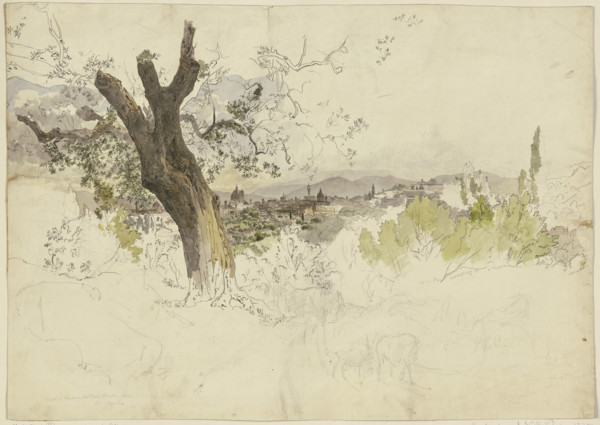 View of Florence from Monte Oliveto, 1830. Creator: Johann Nepomuk Rauch.