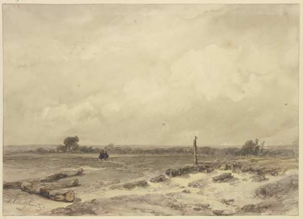 Flat landscape. Creator: Andreas Schelfhout.