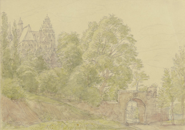 The cathedral in Wetzlar, c1850-1900. Creator: Peter Becker.