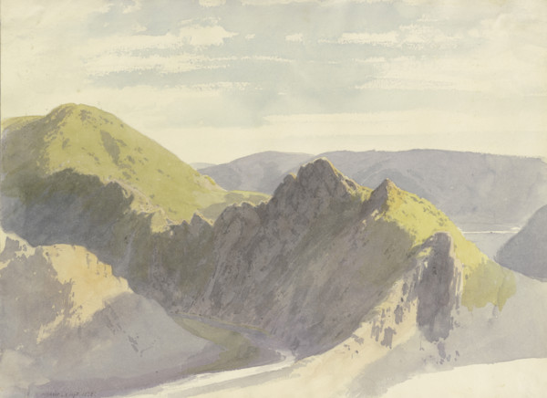 The Ahr Valley near Altenahr, 1858. Creator: Carl Theodor Reiffenstein.