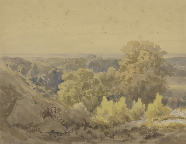 Autumn landscape near the Taunus, mid-late 19th century. Creator: Karl Peter Burnitz.