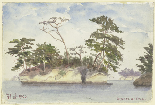 Group of islands off Matsushima, 1900. Creator: Fritz Hauck.