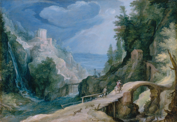 Landscape near Tivoli, c1595-1600. Creator: Circle of Paul Bril.