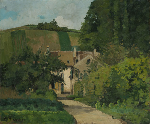 View of the Côte Saint-Denis, Pontoise, c1867. Creator: Camille Pissarro.