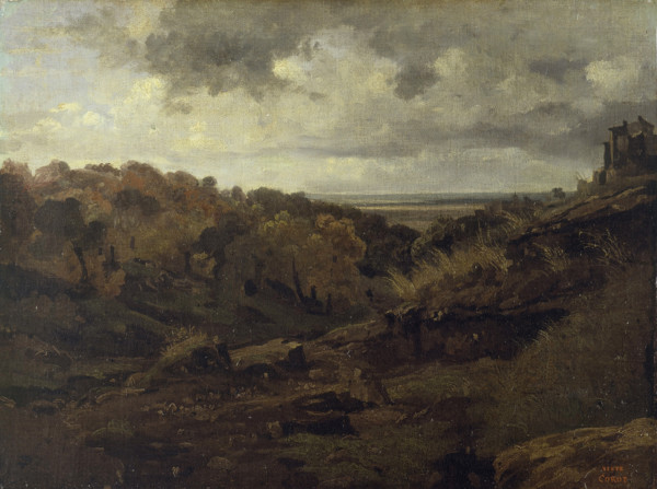 Italian Landscape near Marino in Autumn, 1826-1827. Creator: Jean-Baptiste-Camille Corot.