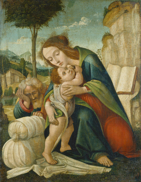 Rest on the Flight into Egypt, c1500. Creator: Florentine Master.
