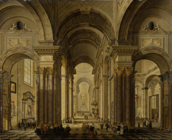 Interior of a Baroque Church, 1792. Creator: Johann Ludwig Ernst Morgenstern.
