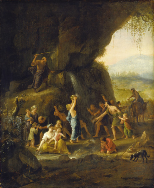 Moses Striking the Rock, c1648-1653. Creator: Jan Steen.