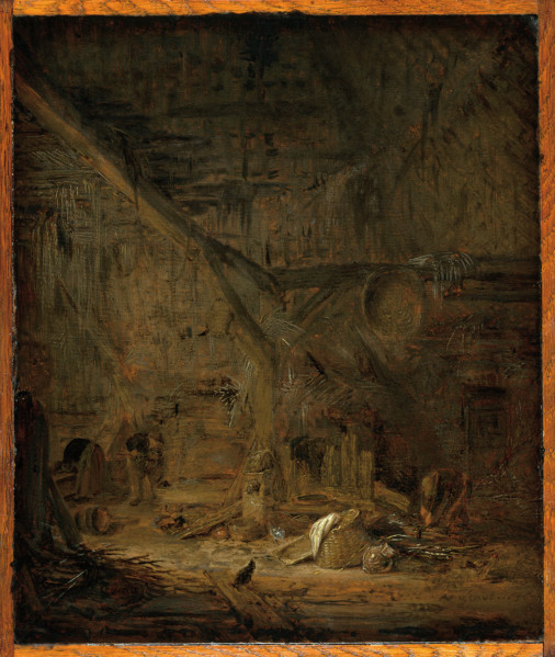 Interior of a Barn, 1636. Creator: Adriaen van Ostade.