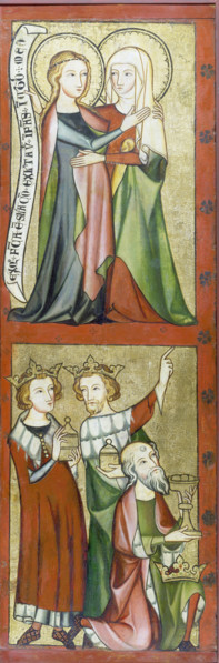 The Visitation, and Adoration of the Magi, 1325-1335. Creator: Rhenish Master c1331.