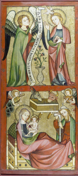 The Annunciation and the Nativity, 1325-1335. Creator: Rhenish Master c1332.