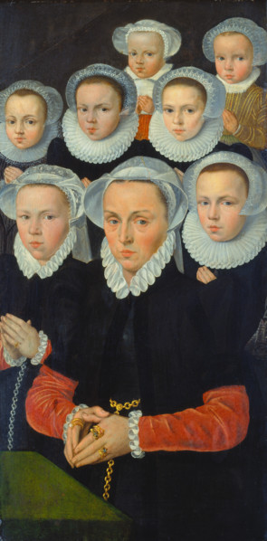 Shutter of an Altarpiece with Female Donors, c1570-1580. Creator: Flemish Master.
