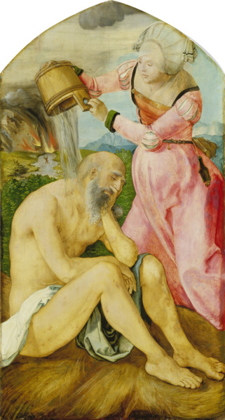 Job on the Dungheap, c1505. Creator: Albrecht Durer.