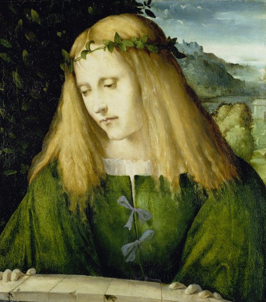Narcissus at the Fountain, c1510-1511. Creator: Altobello Melone.