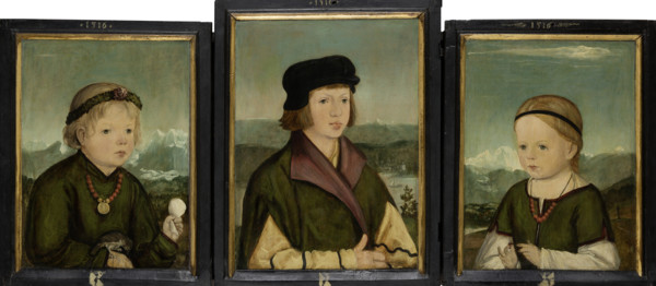 Portraits of the Thenn Children, 1516. Creator: Wolf Huber.