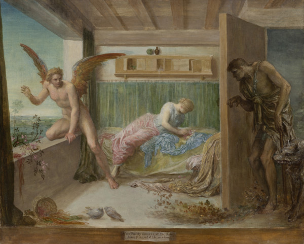 When Poverty Comes in at the Door Love Flies out of the Window, 1892. Creator: George Frederick Watts.