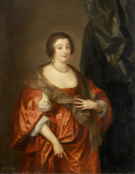 Portrait of Penelope Naunton, Lady Herbert, c1640-1700. Creator: Style ofAnthony van Dyck.