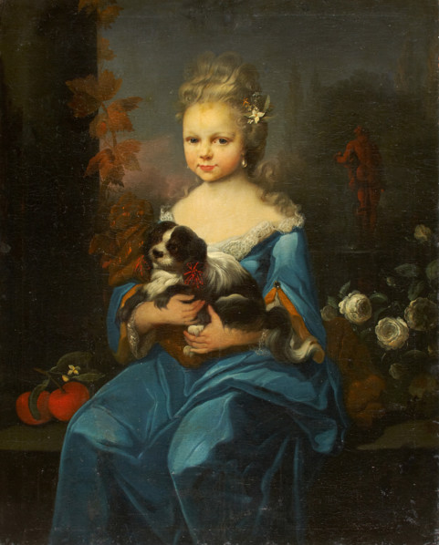 Portrait of Margarethe Sophie Leonore von Holzhausen (?), c1750. Creator: Anton Wilhelm Tischbein.
