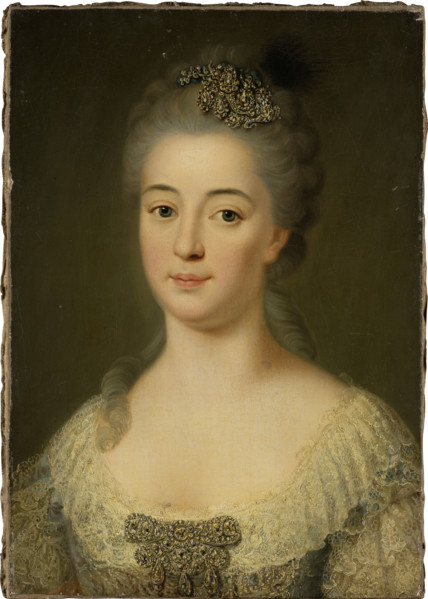 Portrait of Marie Friederike Caroline von Geispigheim, c1745-1755.  Creator: German (Hessian?) Master around 1750.