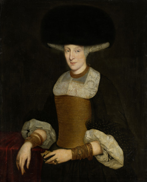 Portrait of a Richly Dressed Young Woman, 1673. Creator: Theodor Roos.