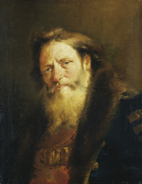 Head of an Old Man, 1751-1760. Creator: Giovanni Domenico Tiepolo.