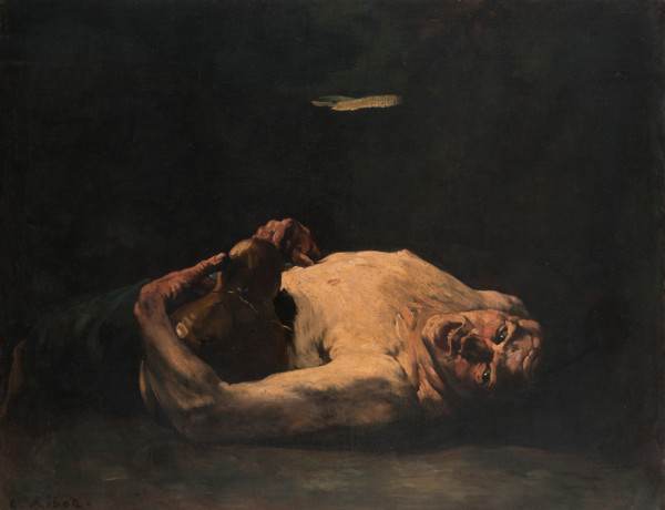 The Empty Bottle, c1876-1881. Creator: Theodule Ribot.