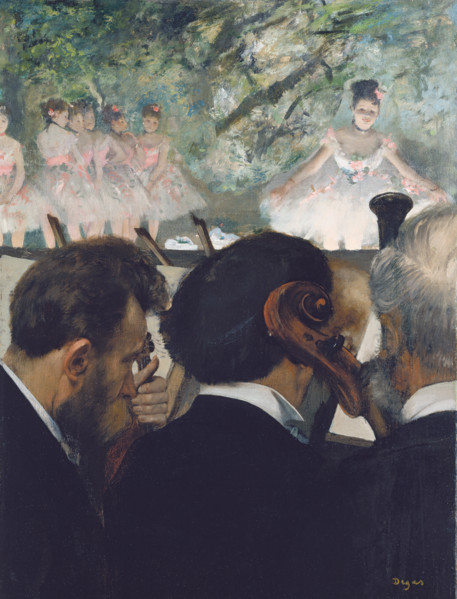 Orchestra Musicians, 1872, (1874-1876). Creator: Edgar Degas.