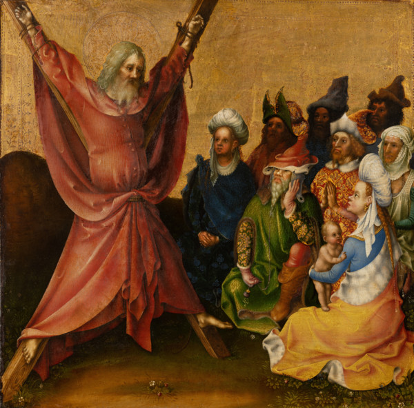 Martyrdom of St Andrew, after 1435. Creator: Stephan Lochner.