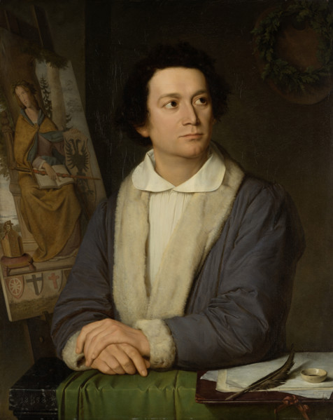 Portrait of the Painter Philipp Veit, 1838. Creator: Joseph Binder.