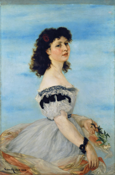 Portrait of Berta von Radowitz as a Young Girl, 1863. Creator: Victor Muller.