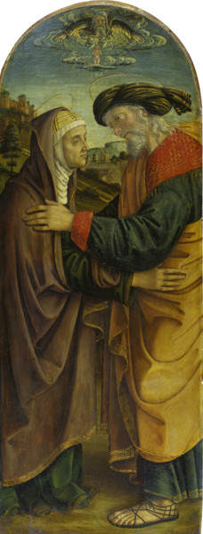 The Meeting at the Golden Gate, c1493-1494. Creator: Macrino d'Alba.