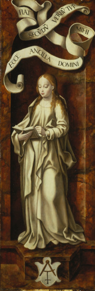 Virgin of the Annunciation, 1524. Creator: Joos van Cleve.