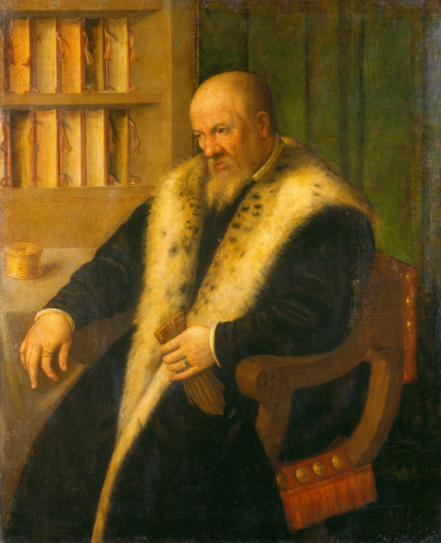 Portrait of a Scholar, 1501-1600. Creator: Style ofMoretto da Brescia.