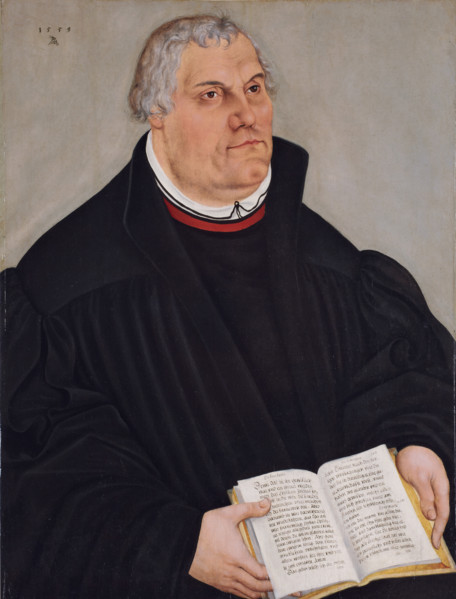 Portrait of Martin Luther, 1559. Creator: Lucas Cranach the Younger.