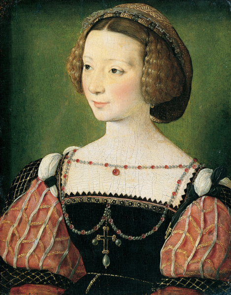Portrait of Beatrix Pacheco, Countess of Montbel and Entremonts, c1550. Creator: François Clouet circle.