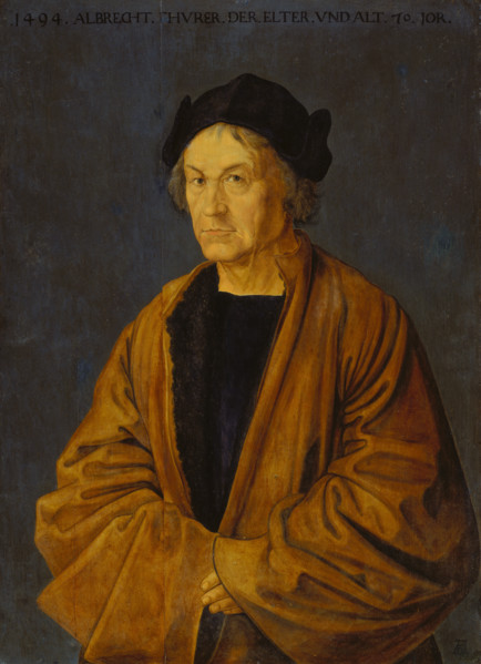 Portrait of the Artist's Father Albrecht Dürer the Elder, c1600. Creator: Copy after Albrecht Dürer.