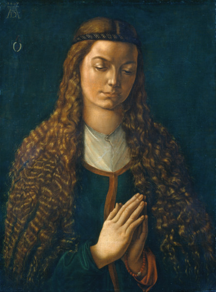 Portrait of a Young Woman with Her Hair Down, 1497. Creator: Albrecht Durer.