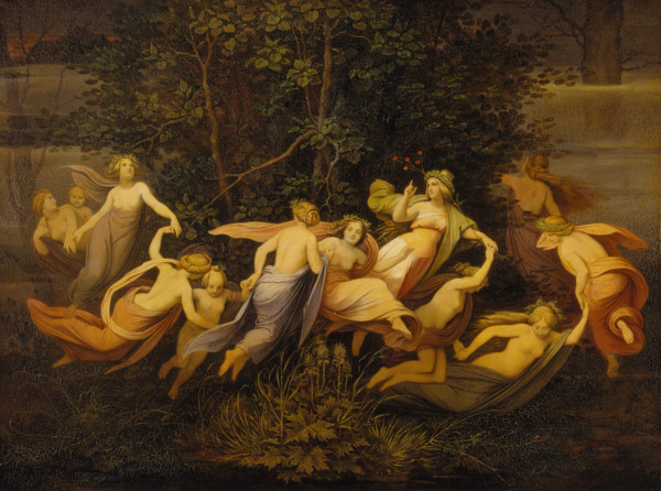 Fairy Dance in the Alder Grove, 1844. Creator: Moritz von Schwind.