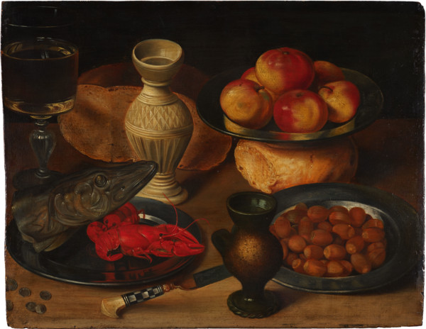 Still Life with Pike’s Head, 1600-1610. Creator: Georg Flegel.