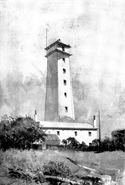 Little Crosby Lighthouse, destroyed by fire, 1898. Creator: Unknown.