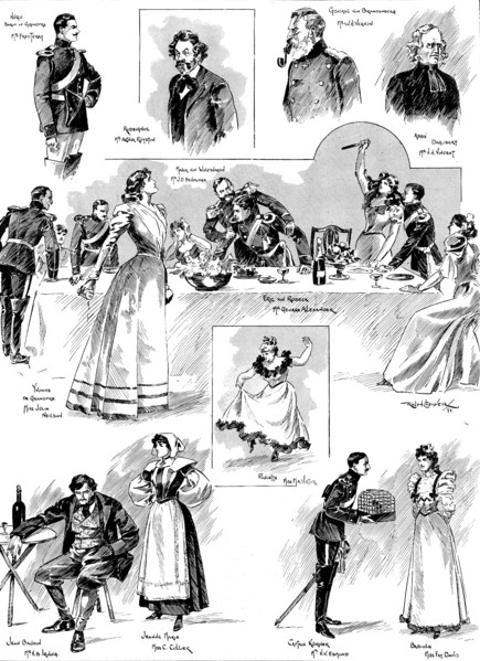 Mr. Paul Potter's play, "The Conquerors," at the St. James's Theatre, 1898. Creator: Unknown.