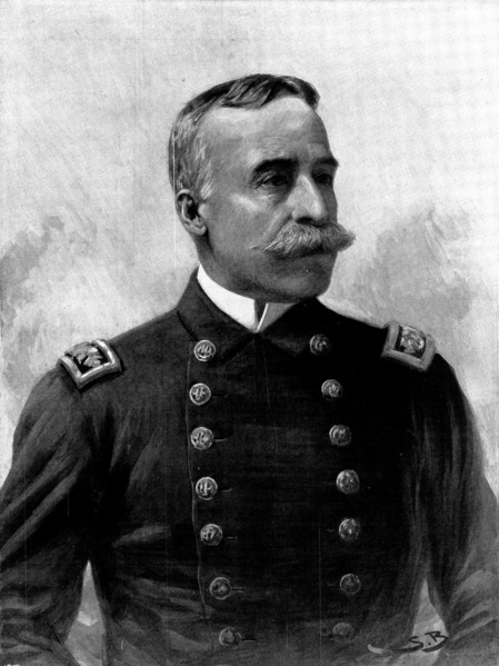 Commodore George Dewey, the hero of the Bombardment of Manila, 1898. Creator: Unknown.