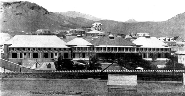 The Spanish-American War: the Brazilian Submarine Telegraph Company's Station..., Cape Verde, 1898. Creator: F. B. Foy.