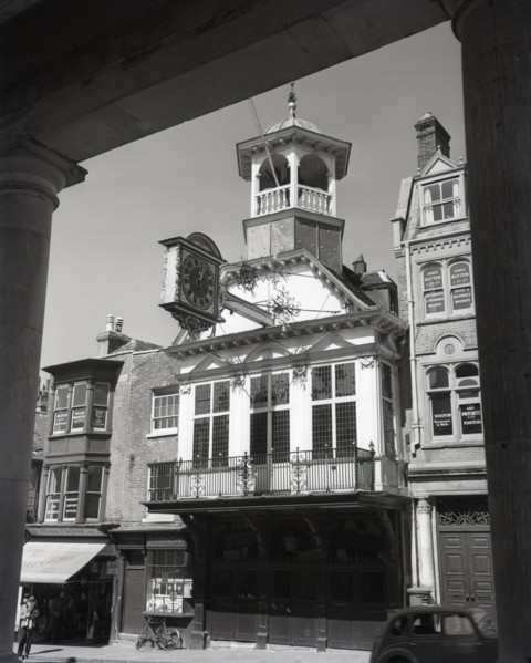 Clock tower, Guildford, Surrey, c1955.  Creator: Arthur Charles Kirby Ware.
