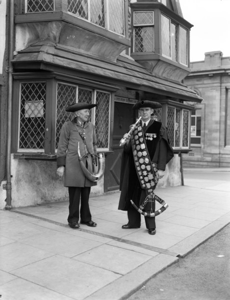 Horn blowers, Ripon, Yorkshire, c1955.  Creator: Arthur Charles Kirby Ware.