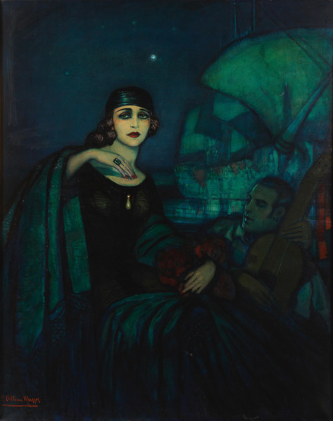 Pola Negri and Rudolph Valentino. Creator: Beltrán Massés, Federico (1885-1949).