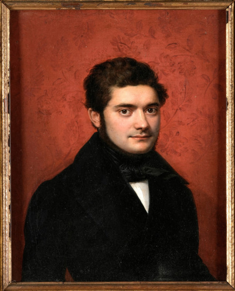 Portrait of the Composer Saverio Mercadante (1795-1870). Creator: Bezzuoli, Giuseppe (1784-1855).